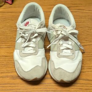 New Balance 237 Cream and Gray Sneakers